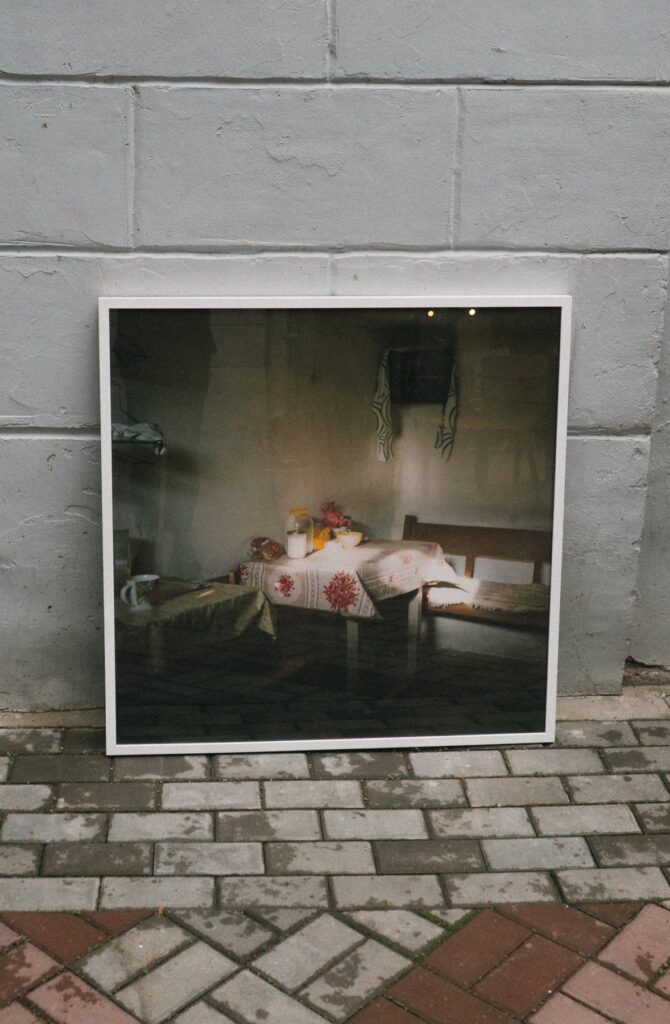 Анастасия Цайдер. Mzensk. Summer kitchen. 90×90