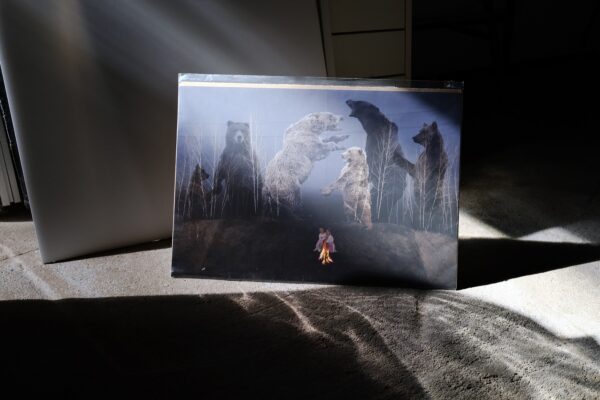 Взакусь. Мотивы детства/медведи. 30х45