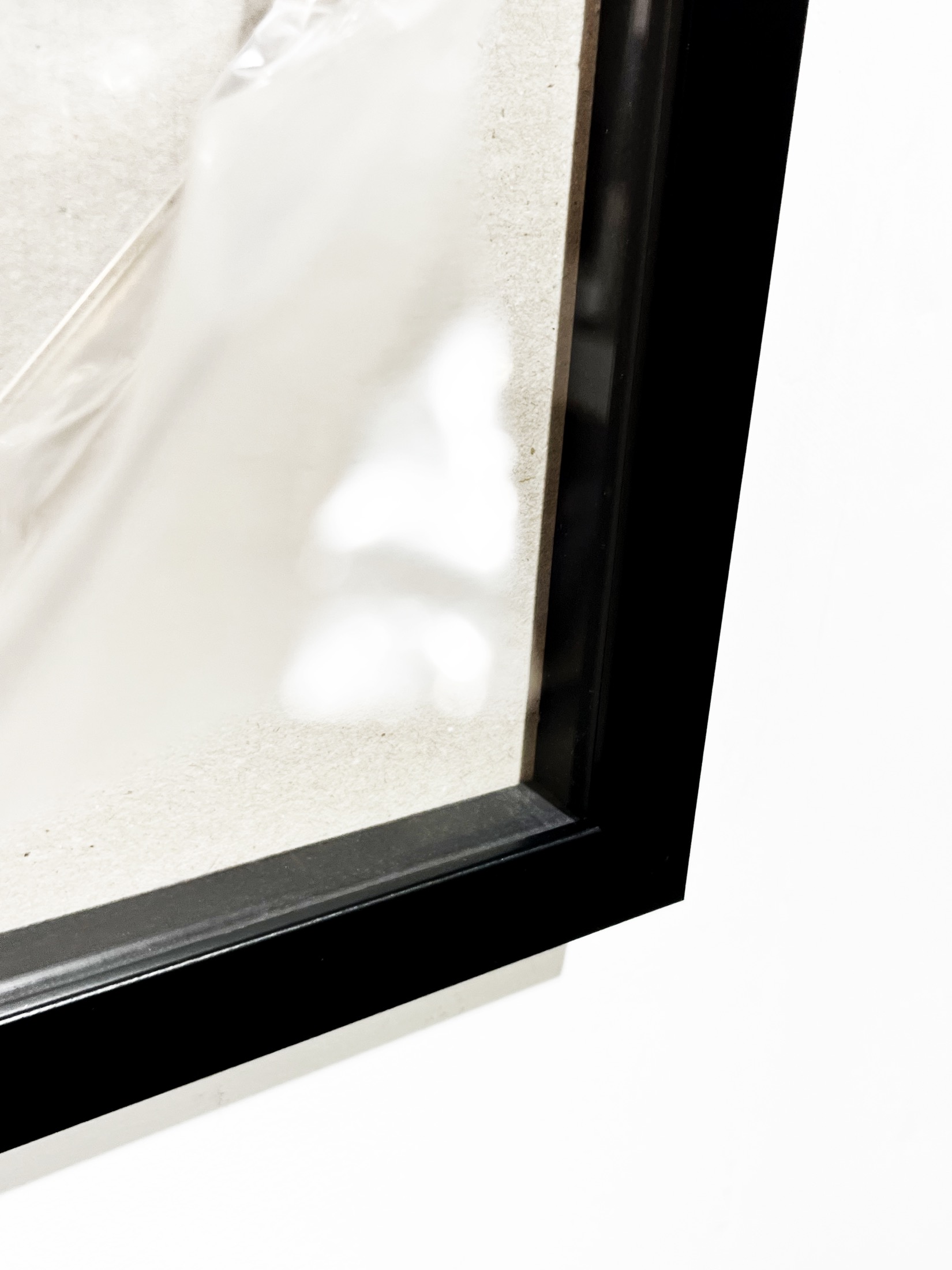 Рама 50х60 черная с отступом, пластик — изображение 2