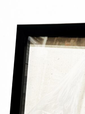 Рама 35х50 черная с отступом, пластик