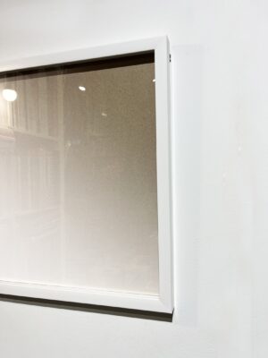 Рама 40х40 белая без отступа, пластик