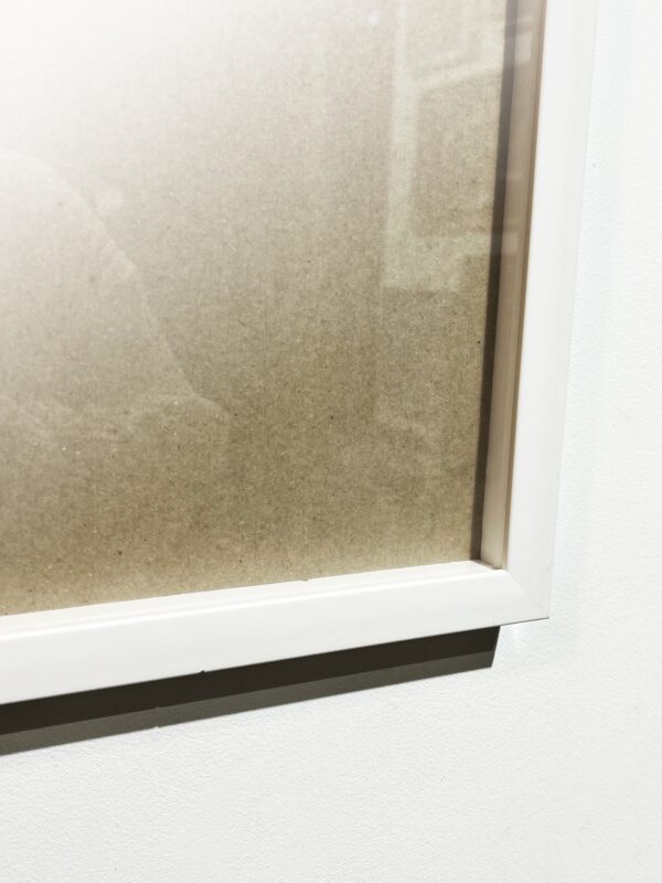 Рама 30х30 белая пластик, с отступом